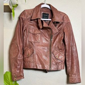 SOLD - Revolve Sanctuary genuine leather moto jacket Size Sm